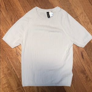 H & M Fitted White Top